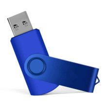Rotating Metal Cover Mini USB Flash Drive