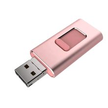 Four Plug Anodized Metal Multi Interface USB Flash Drive
