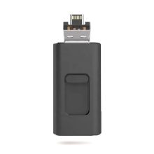 Four Plug Anodized Metal Multi Interface USB Flash Drive