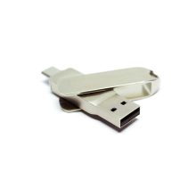 Rotating Dual-Connector Metal USB Flash Drive