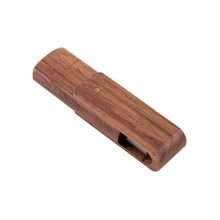 Rotary Natural Wood Dual-Plug USB Flash Drive