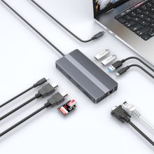 USB-C Docking Station with 100W Charging and MST Dual Display