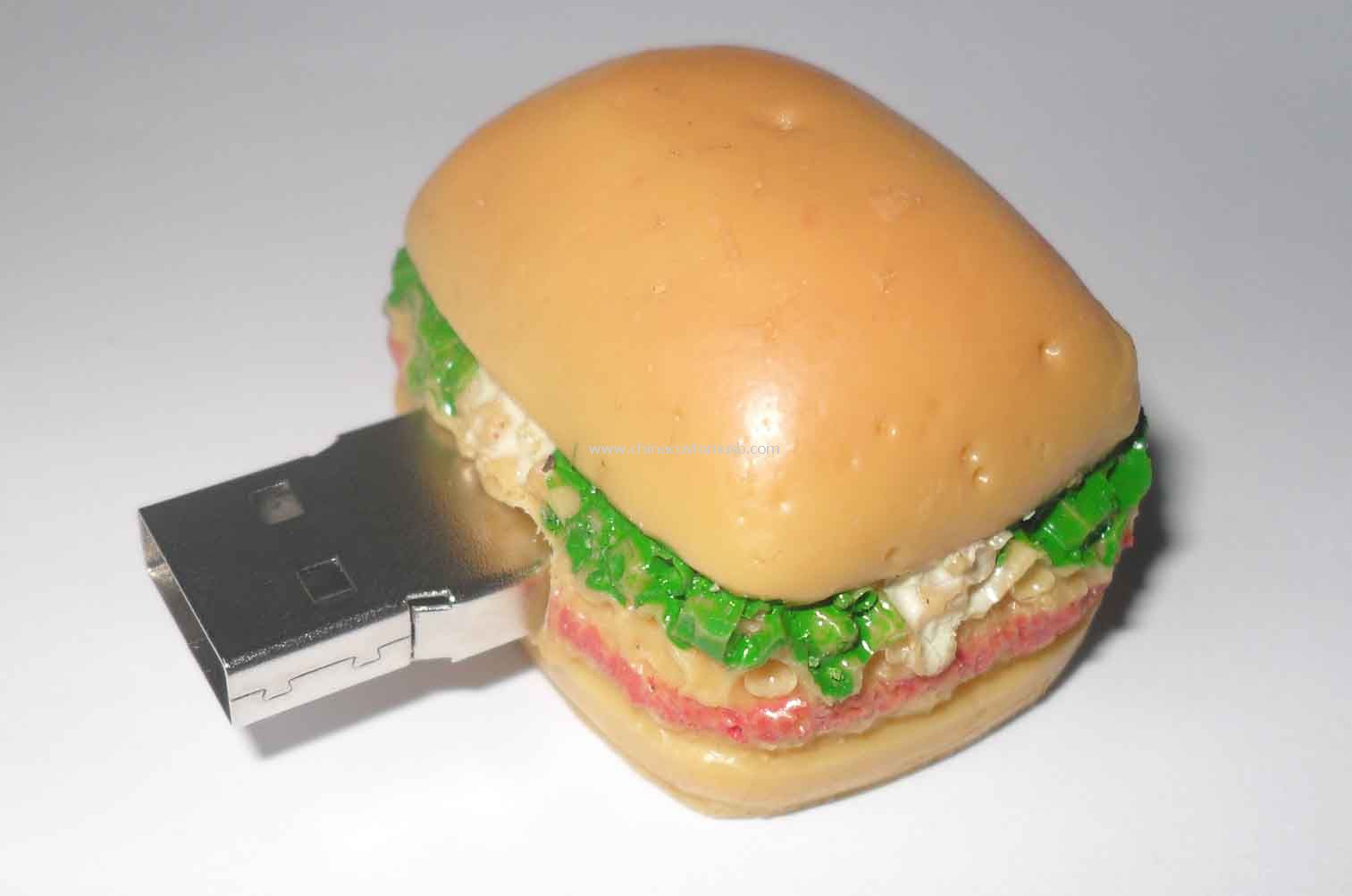Hamburger USB villanás hajt