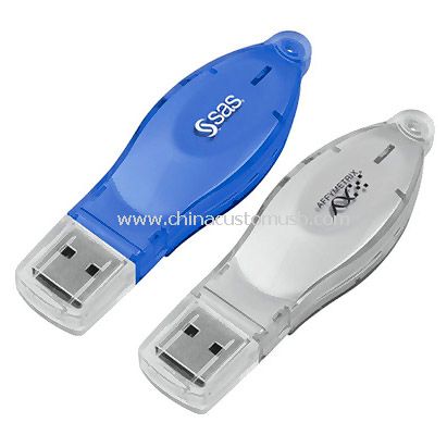 Műanyag USB villanás hajt-val logó