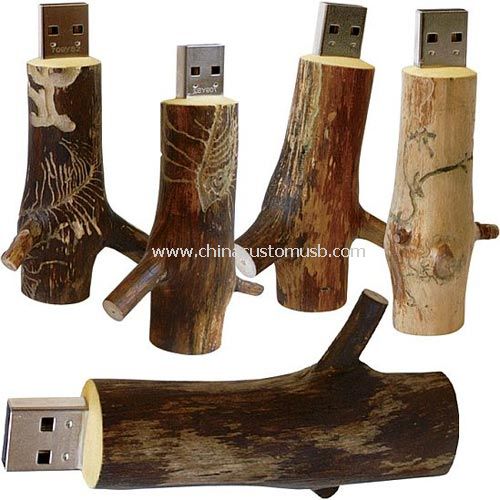 Новизна деревянные USB флэш-накопитель