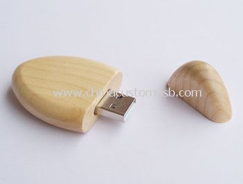 Disco USB de madeira