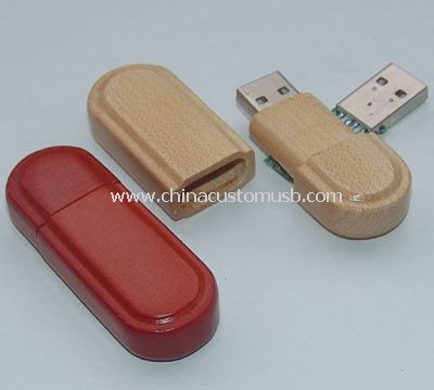 Disco USB de madeira
