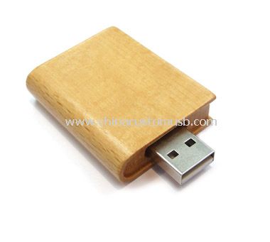 Disco de destello del USB de madera