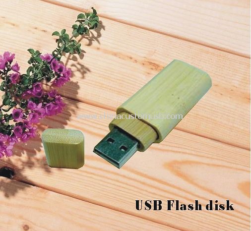 Disco de destello del USB de madera