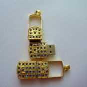Diamante dourado USB Flash Drive images