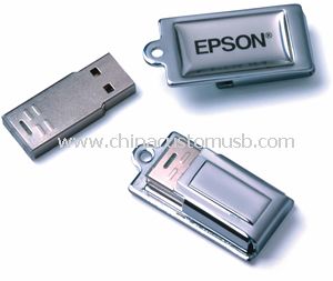 Metal Logo USB birden parlamak götürmek