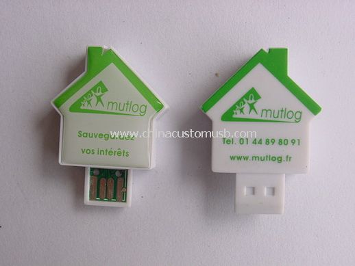 Forma casa mini USB Flash Drive