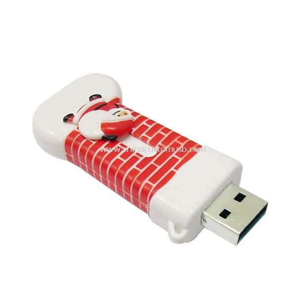 جورب عيد الميلاد شكل محرك أقراص محمول USB
