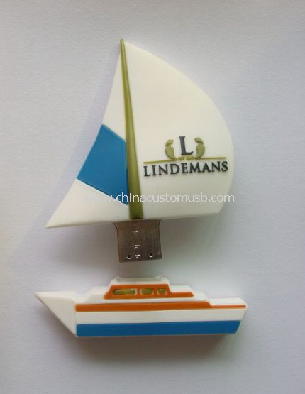 Парусная лодка форма USB флэш-накопитель