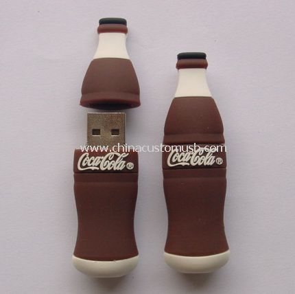 Cola de silicone Coco garrafa USB Flash Drive