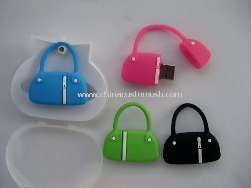 Silicone handbag usb flash Drive