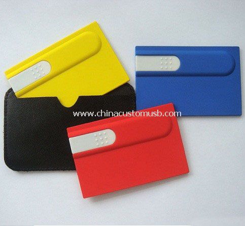 memoria USB tarjeta colorida