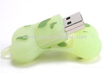 lindo disco del usb de hueso de PVC