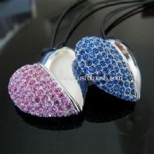 crystal diamond Heart Shape USB flash drive images