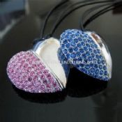 cristallo di diamante cuore forma USB flash drive images