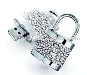 Forma de bloqueio do diamante USB Flash Drive