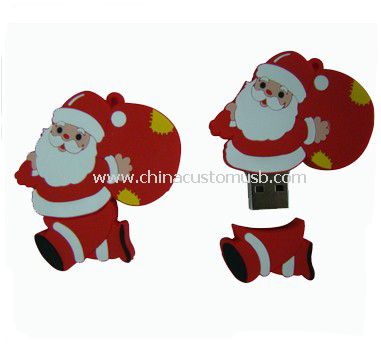 Natal hadiah santa claus usb disk