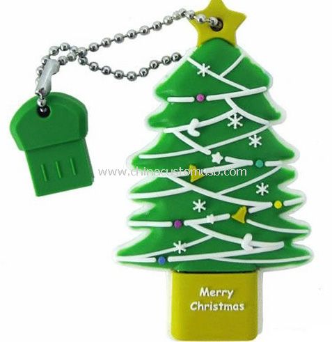Christmas tree shape usb flash drive