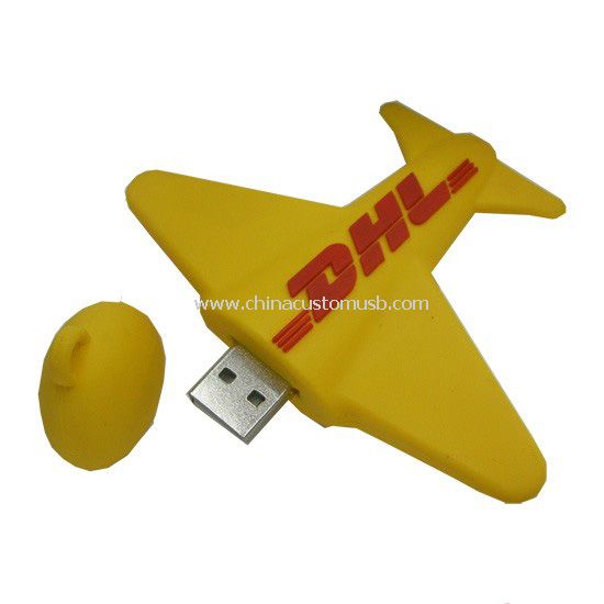 Silicone Plane Shape USB Flash Drive