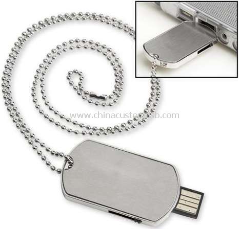 Ordu köpek etiket şekil paslanmaz çelik usb birden parlamak götürmek