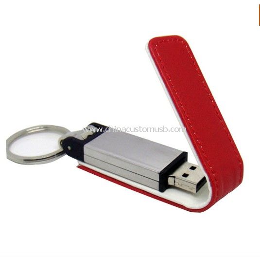 Divertente cuoio rosso usb disco