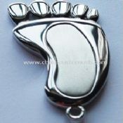 Fashionable footprint metal USB flash disk images