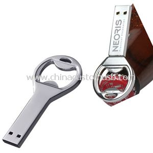 Lecteur flash USB d’ouvreur de bouteille en acier inoxydable