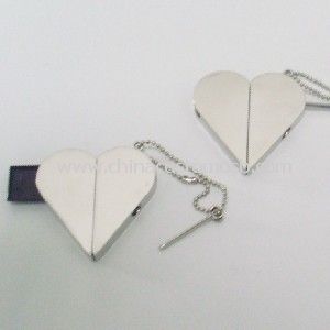 Estupenda forma de corazón mini USB drive