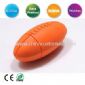 PVC silikon Rugby topu Usb birden parlamak götürmek şeklinde small picture