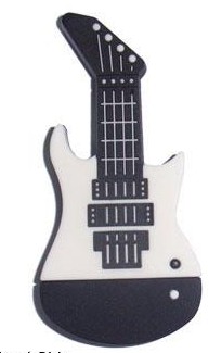Гітара форми ПВХ флеш-накопичувачів usb