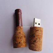 Ahşap şişe şekli USB birden parlamak götürmek images