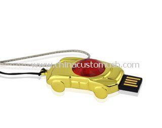 Araba Metal USB birden parlamak yuvarlak yüzey