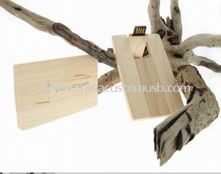 En bois carte USB