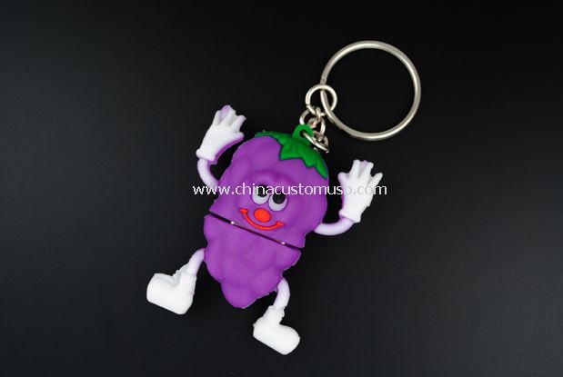 Cartoon de PVC macio USB Flash Disk