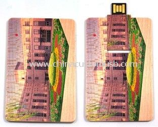 wood card usb flash drive