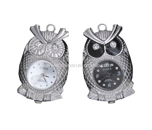 Jewelry owl watch USB drive