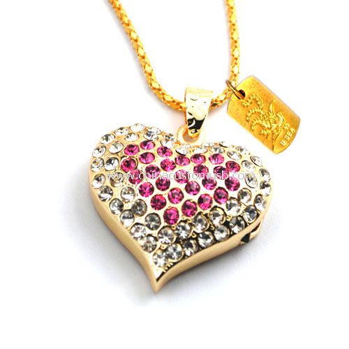 Disque USB bijoux coeur
