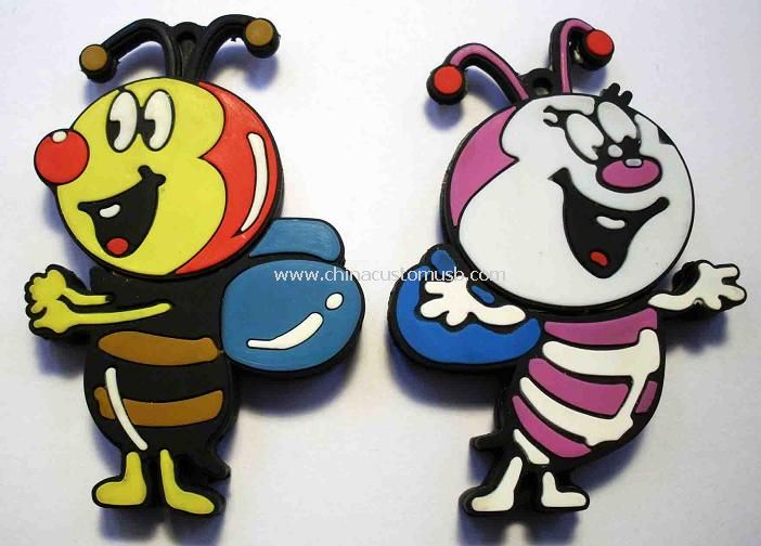 Měkké pvc bee USB flash disk