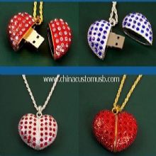 Jewelry Heart shape USB Flash Drive images