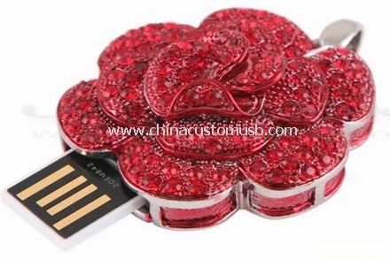 Forme de fleur bijoux USB Flash Drive