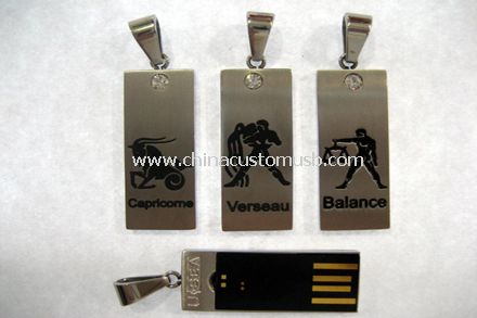 Mini Metal USB birden parlamak götürmek