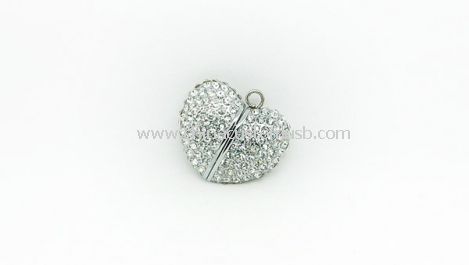 Diamond Heart shape USB Flash Drive