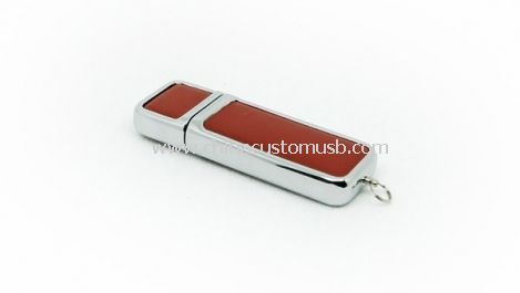 Leather and Metal USB Flash Drive