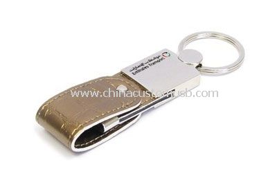 In pelle portachiavi USB Flash Drive