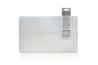 La tarjeta transparente USB Flash Drive